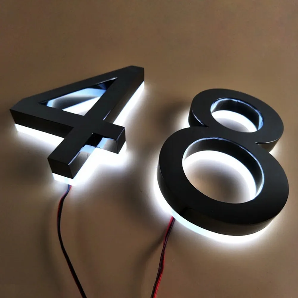 Marquesina de Producción Profesional, decoración de letras de luz Led grandes, letras de pie