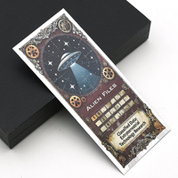 Tarjeta de Billete de Doble Cara con Lámina Plateada de Encuentro Alienígena en Área 51, 15.4x6.5cm, Edición de Regalo de Arte Coleccionable de OVNI y Ciencia Ficción