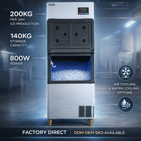 Machine à glaçons commerciale haute productivité en promotion avec moteur et PLC intégrés