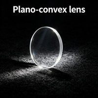 High Precision Plano Convex Lens 20mm Diameter 2mm Edge Thickness Custom Coating for Measuring Instrument Accessories