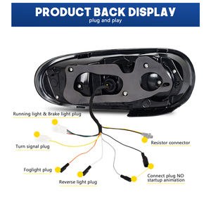 HCMOTIONZ LED RGB feux arrière pour Mazda MX-5 <span class=keywords><strong>NC</strong></span> 2008-2015 DRL démarrage Animation Plug and Play voiture feux arrière assemblage - Product Image 5