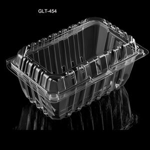 Meyve şeffaf kapaklı için tek kullanımlık meyve paketi meyve blister konteyner konteyner kapaklı yabanmersini punnet çıkar - Product Image 2