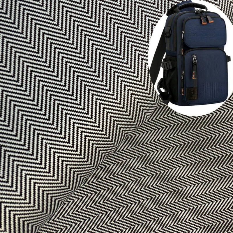 Wholesale 300D Herringbone Jacquard Abrasion-Resistant 100% Polyester Oxford Fabric for Handbags Luggage Home Textile