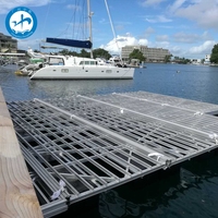 Dock flottant en alliage d'aluminium sans entretien pour marina, quai flottant 12x12