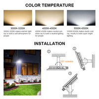 KCD Boîtier en aluminium intelligent d'urgence IP66 de haute qualité Projecteur mural extérieur Mini Motion Induction 200w 300w Projecteur LED