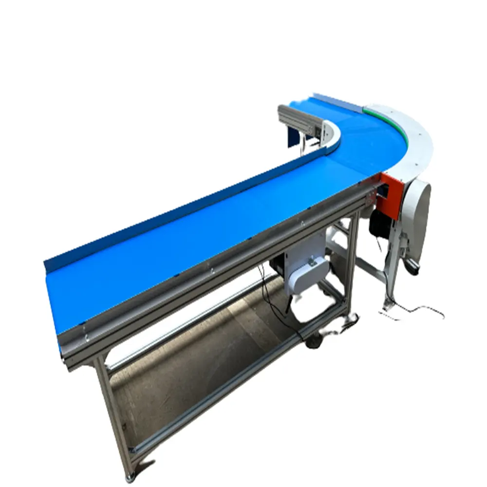 Beverage Food Production Line Automatic Straight Conveyor Band Fruit Sorting Portable Electric Belt Conveyor in Stock