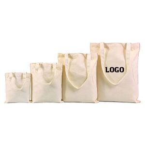 Sacs fourre-tout en toile de coton 16 oz de haute qualité avec fermeture éclair, cadeaux promotionnels personnalisés - Product Image 1