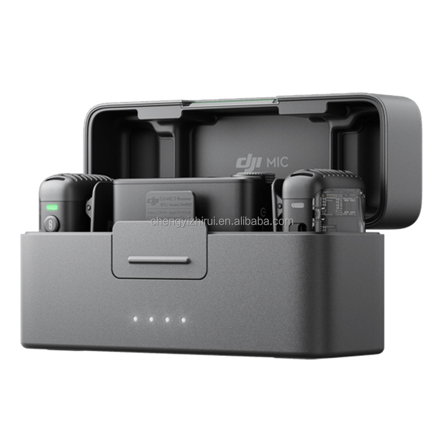 Brand New Mic 2 (2 TX + 1 RX + C Charging Case) Ready-to-Use Wireless Microphone 18-Hour Battery Noise Cancelling High Quality