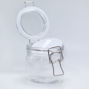 <b>Plastic</b> Sealed Jar 220Ml Cream Bottle Cosmetic <b>Packaging</b> Jar Iron Buckle Skin Care Bottle Wholesale - Product Image 4