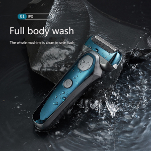 Cadeau de fête des pères rasoir électrique pour hommes rotatif à trois lames USB Rechargeable <span class=keywords><strong>dos</strong></span> rasoir rasoir hommes rasoir et <span class=keywords><strong>tondeuse</strong></span> - Product Image 2
