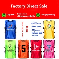 Maillot d'entraînement de football personnalisé pour activité promotionnelle, avec numéros d'équipe et de division imprimés pour l'expansion des groupes