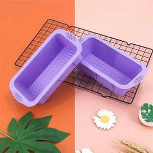 Set da forno in Silicone da 6 pezzi strumenti per torte foglio per biscotti stampi per torte in Silicone Set di teglie per Muffin pagnotta pane <span class=keywords><strong>Pizza</strong></span> - Product Image 3