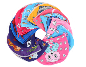 หมวกว่ายน้ำเด็กลาย<span class=keywords><strong>การ์ตูน</strong></span>น่ารักผ้าโพลีเอสเตอร์ยืดได้ป้องกันผมยาวพร้อมหมวกสระว่ายน้ำน่ารักสำหรับเด็กผู้ชายเด็กผู้หญิง - Product Image 5