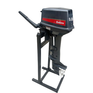 Moteur marin manuel refroidi par eau, 2 temps, 9,9 CV, pour bateaux, arbre long - Product Image 1
