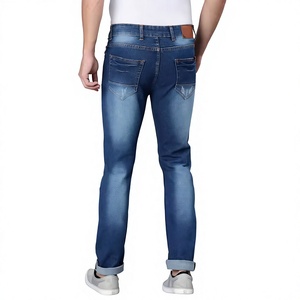 T-shirt blanc à manches courtes pour homme avec bordure contrastée, col rond, coupe ajustée, jersey décontracté - Product Image 4