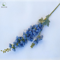 Vente en gros de nouvelles fleurs artificielles au toucher réel, delphinium en soie, lys de la montagne, jacinthe, violet artificiel, delphinium pour la décoration de la maison