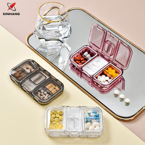 Xinhang şeffaf ev ilaç kutusu plastik saklama organizatör ilaç koruma için mühürlü seyahat konteyner - Product Image 1