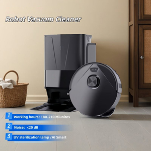 Robot aspirateur et serpillière intelligent avec brosse latérale autonettoyante et extension de serpillière pour le nettoyage des sols à la maison - Product Image 5