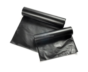 Black Plastic Household Contracto Heavy Duty 60 Gallon Trash Bags <b>Packaging</b> Bin Liner Garbage Bag Wearing with Recycle <b>Material</b> - Product Image 1