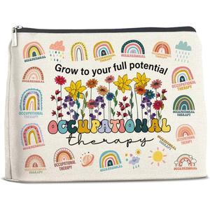 Funda Protectora para Refrigerador con Diseño de Letras Arcoíris, Reutilizable, Ecológica, con Bolsillo con Cierre para Almacenamiento en el Baño - Product Image 3