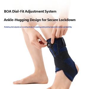 Tobillera Deportiva con Correa Ajustable con Sistema <span class=keywords><strong>BOA</strong></span>, Estabilizador de Tobillo con Compresión para Correr y Baloncesto - Product Image 2