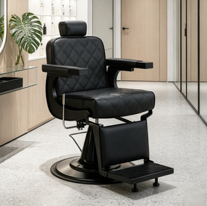 Sillón de Barbería Profesional Vintage para Salón y Barbería, Silla Clásica para Corte de Cabello y Peinado con Pomada - Product Image 4