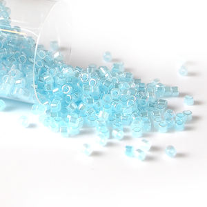 Cuentas de semilla de vidrio de <span class=keywords><strong>colores</strong></span> teñidos por dentro, <span class=keywords><strong>Miyuki</strong></span> japonesa, de alta calidad, venta al por mayor, 11/0 - Product Image 5