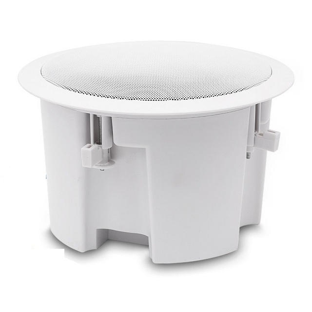 KNTECH Loudspeaker Waterproof Professional Power OEM Watt Radio Body Metal Shell Audio Class D Ceiling Speaker White CE