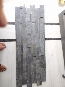 Panneau mural rectangulaire en pierre naturelle en forme de Z Carreaux de placage de mur extérieur Revêtement mural Culture Produit en vrac fait à la main - Product Image 5