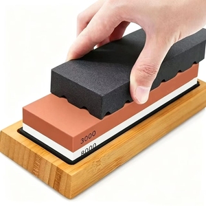 Piedra <span class=keywords><strong>de</strong></span> afilar <span class=keywords><strong>de</strong></span> doble cara <span class=keywords><strong>de</strong></span> alta dureza, resistente al desgaste, con dos granos, grueso y fino, para <span class=keywords><strong>cuchillos</strong></span> <span class=keywords><strong>de</strong></span> cocina - Product Image 3