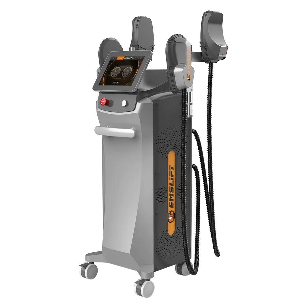 Estimulador muscular eletrônico Ems Neo RF para escultura corporal, máquina de emagrecimento e emagrecimento com 4 alças de alta potência