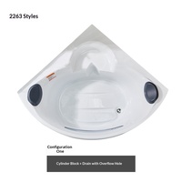 Baignoire autoportante triangulaire à bulles et massage, contrôle intelligent, chauffage à température constante, style européen pour usage domestique