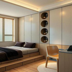 Light Luxury Custom Tatami Bed, Bespoke High-end Tatami Platform Bed With Integrated Storage - Product Image 1