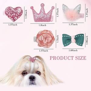 Fabrikant Custom Groothandel Designer Hond <span class=keywords><strong>Grooming</strong></span> Strikken Haar Boog Accessoires Kat Hond Accessoires Luxe - Product Image 2