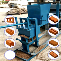 Machine à briques écologiques en terre cuite emboîtables, sans ciment, à faible coût, pour la construction de briques écologiques en terre locale