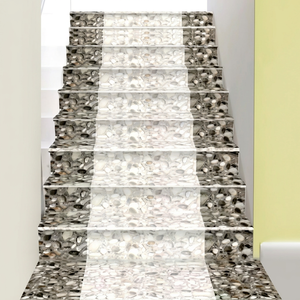 Carreaux de porcelaine brillants antidérapants et résistants aux taches pour marches d'escalier, 20x120cm, avec bord lisse, épaisseur 9mm, fournisseur indien - Product Image 1