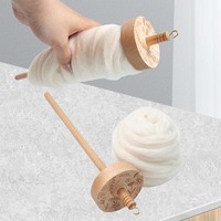 Drop Spindle Yarn Hand Spindle Broche en bois Windle Yarn Spin Tool pour débutants DIY Spinning Crafts Supply