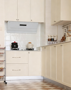 Nhà máy trực tiếp đồ nội thất nhà bếp màu be Modular tủ bếp hiện đại sơn mài MDF tủ bếp đã sẵn sàng để lắp ráp - Product Image 2