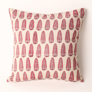 Funda de cojín cuadrada con estampado de plantas de la mejor calidad, funda de almohada moderna con hojas rojas a precio de mayoreo - Product Image 1