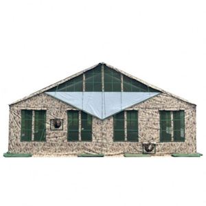 Chenya CY092 Outdoor Camping <b>Canvas</b> <b>Frame</b> Large Four-Season Double Layer Camouflage Portable Tent Two Bedrooms Living Room - Product Image 1