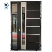 Puerta de Acero Inoxidable y Fibra de Vidrio Resistente al Agua Prima, Diseño Contemporáneo, Puerta Exterior Comercial para Proyectos Económicos, 5 Años de Garantía