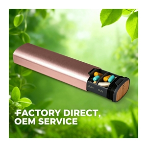 กล่องยาอะลูมิเนียมสีเงินสำหรับขายส่ง กล่องเก็บยาสำหรับผู้สูงอายุ ของขวัญสำหรับผู้สูงวัย - Product Image 1