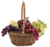 Petit panier de pâques en osier à poignée ovale, garniture tressée, panier à linge en osier
