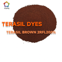 Colorants TERASIL, TERASIL BROWN 2RFL, colorant dispersé à 200 %, utilisé pour la teinture des tissus en polyester, colorant textile, colorant à haute résistance