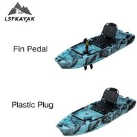 Kayak modulaire léger électrique LSF 2,4 m pour 1 personne, bateau de pêche pour la mer et les sports de plein air avec HDPE durable