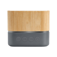 Mini haut-parleur Bluetooth en bambou, portable, sans fil, avec lumière LED, prise en charge de la carte TF, gravure personnalisée du logo, haut-parleur promotionnel