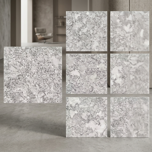 กระเบื้องพอร์ซเลนลายหินอ่อนขัดเงาขนาด 800x800 มม. คอลเลคชั่นดีไซน์พื้นทันสมัย - Product Image 1