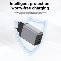 Chargeur rapide WISESIR 65W GaN USB-C PD 3.0 avec protection OTP, efficacité de 92% pour MacBook/S9