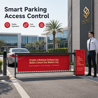 Barrera Publicitaria YUANHONG YH-QADDZ1818, Brazo Abatible sin Escobillas de 24V CC para Estacionamientos y Entradas de Hoteles, IP54