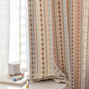 Romantico francese retrò Design fiera <span class=keywords><strong>tende</strong></span> con strisce per le camere da letto delle ragazze mantovane di lusso per la camera dei bambini - Product Image 2